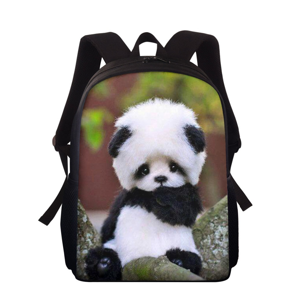 Sac à dos panda bébé nature – Image 2