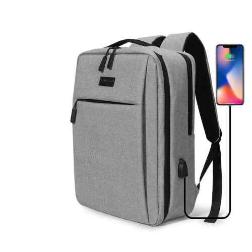 Hd166d546409f4482a475b46f77c1ca6e7jpg Sac à dos homme imperméable ordinateur gris