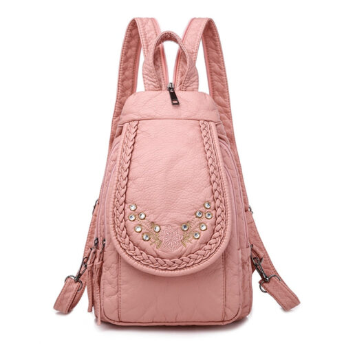 Hd3252d0e7a94460981e773f58127a24eijpg Sac à dos en cuir PU rose avec pierre strass
