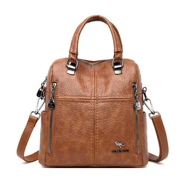 Sac à dos femme simili cuir avec bandoulière