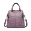 Sac à dos en simili cuir grain pour femme