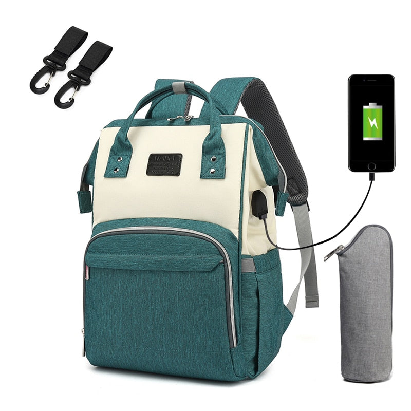 Sac à dos bébé avec chargeur téléphone – Image 2