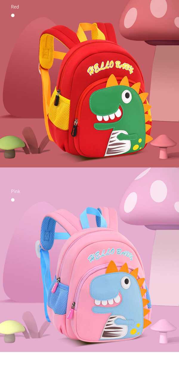 Sac à dos dinosaure rouge