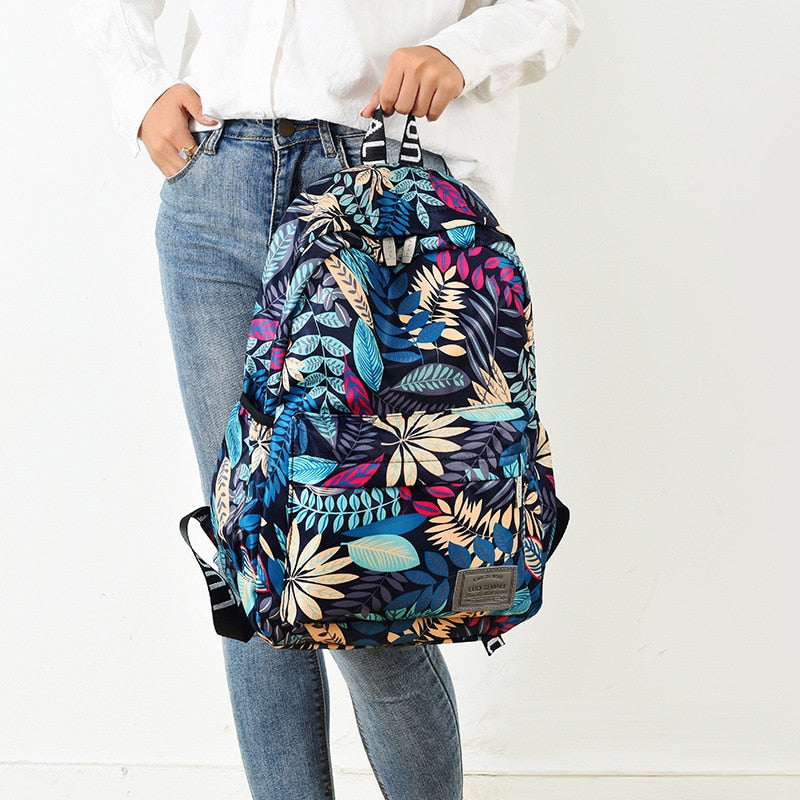 Sac à dos motif tropical