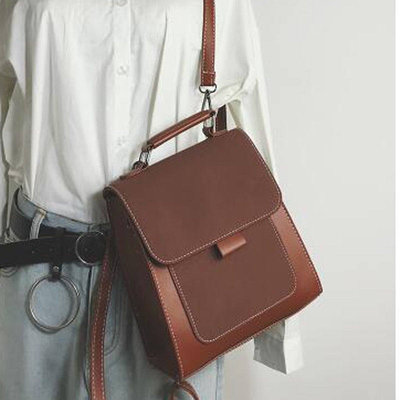 Sac à dos femme petit format en cuir simili élégant