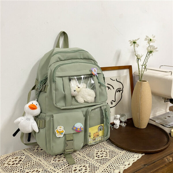 Sac à dos cartable garçon collège vert
