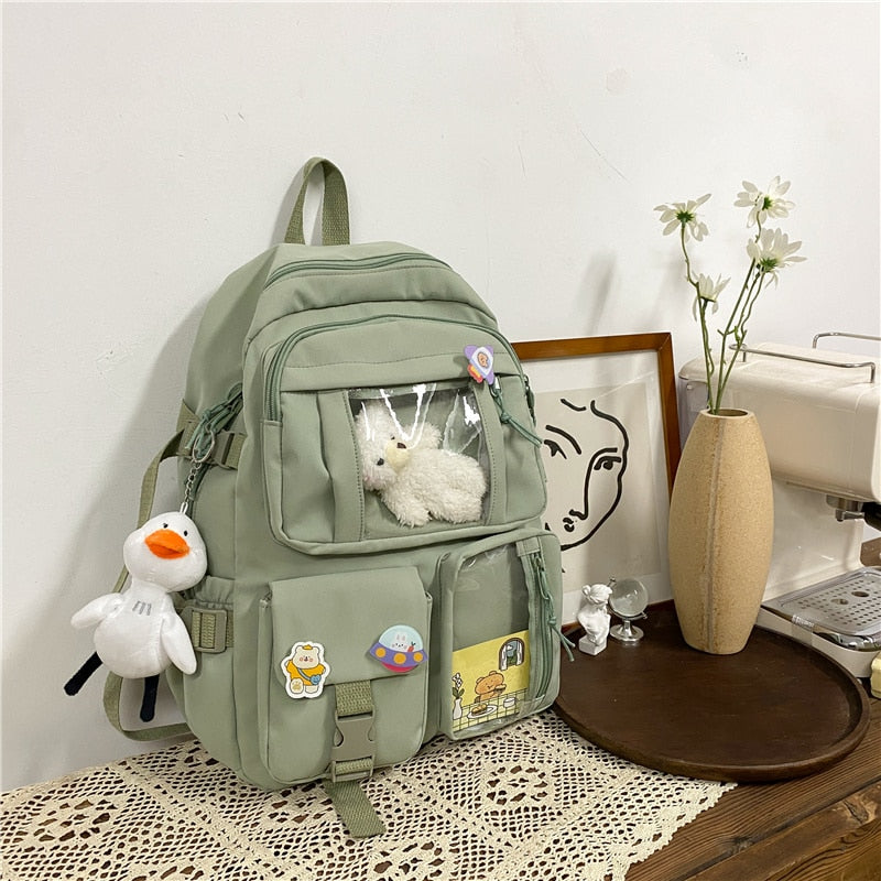 Sac à dos cartable garçon collège vert – Image 2