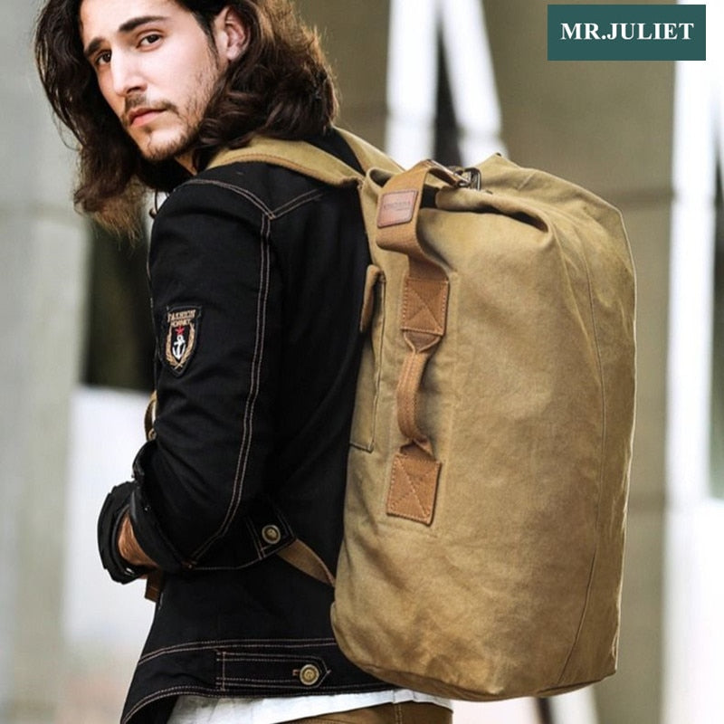 Grand sac à dos en toile