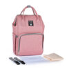 Sac à dos rose pour changer bébé fille
