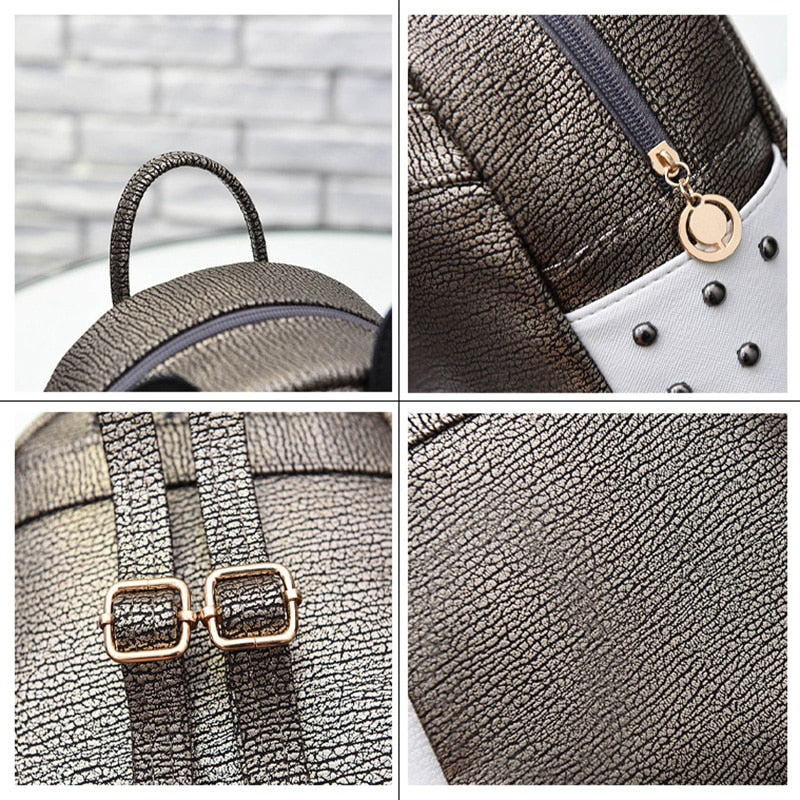 Sac à dos avec tête de panda gris