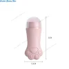 Rouleau absorbant l'huile en quartz rose naturel