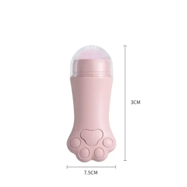 Rouleau absorbant l'huile en quartz rose naturel
